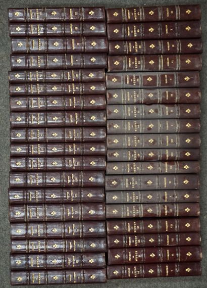 *Livres "Œuvres de Buffon", 1824, 36 volumes (manque le 1, le 33, le 36 et le 37...