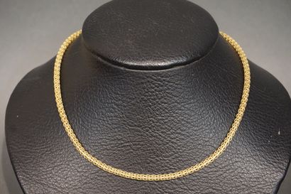 COLLIER Gold cylindrical necklace (15grs)