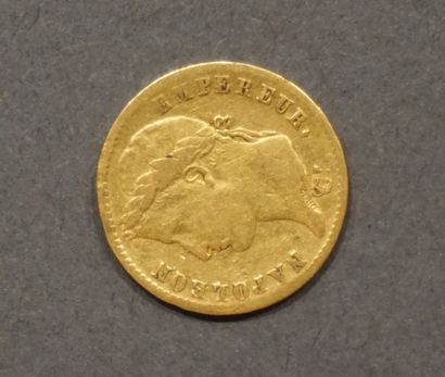 null Pièce de vingt francs français en or (6,4grs)