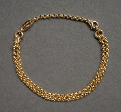 CHAUMET CHAUMET: Gold chain bracelet (transformed necklace) 11grs