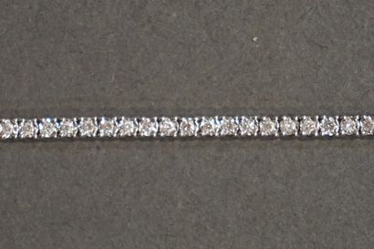 Bracelet Bracelet articulé en or gris sertie de diamants (13,2grs)