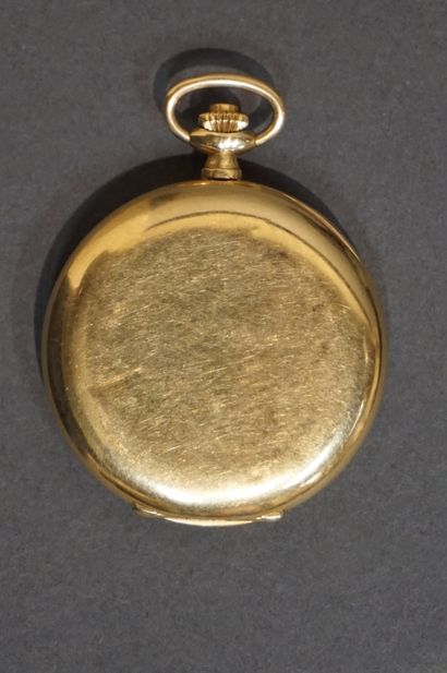 Montre Gold savonette pocket watch (gross weight: 67grs)