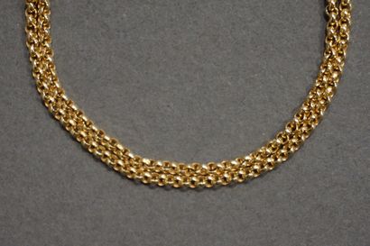 CHAUMET CHAUMET: Gold chain bracelet (transformed necklace) 11grs