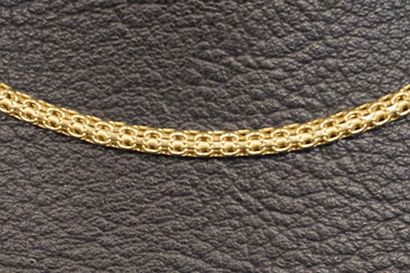 COLLIER Gold cylindrical necklace (15grs)