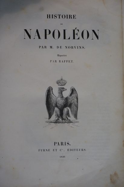 null Deux volumes: M. de Norvins: "Histoire de Napoléon", illustré par Raffet, 1839...