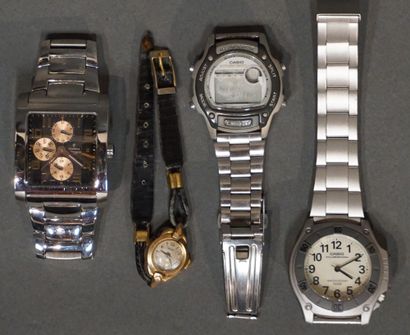 null Four fancy watches from Casio, Mod and Festina.