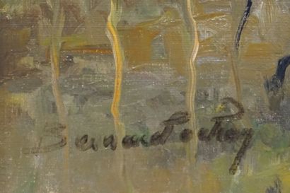 Bernard Roy "Le moulin en Bretagne", huile sur toile, sbg. 46x55 cm