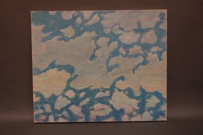 Pierre VINCENT "Icebergs", paire d'huiles sur toile, sbg. 54x65 cm