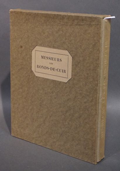 Livre G.Courteline "Messieurs les ronds de cuir", un volume emboité, illustré par...
