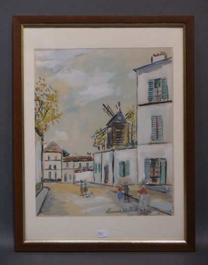 Maurice Utrillo (After) "Vues de Paris", 3 lithographs. Stamp "ed New York Graphic...