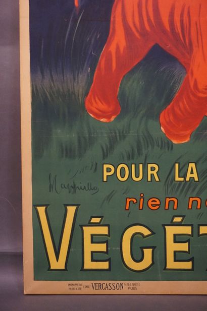 AFFICHE "Vegetaline, for the kitchen nothing is better than Vegetaline". Illustrator:...