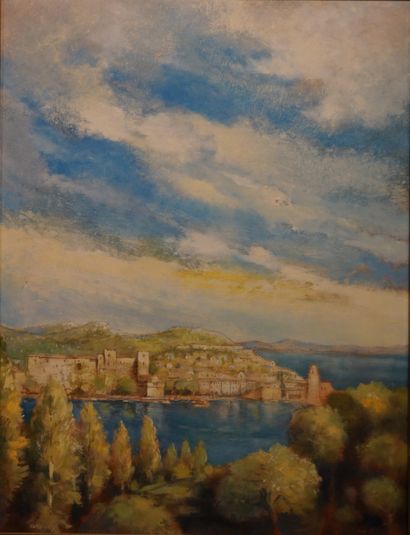 Michel GRAVEY "Vue de Collioure", huile sur toile, sbg. 65x50 cm