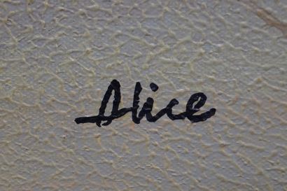 null Deux huiles sur toile: "Le mur des lamentations" par Ora (52,5x62 cm) et Alice...