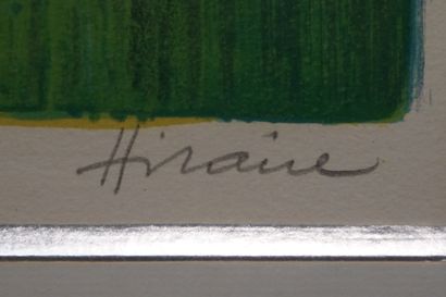 Camille HILAIRE "Paysage vert", lithographie, 81/150, sbd. 52,5x44 cm