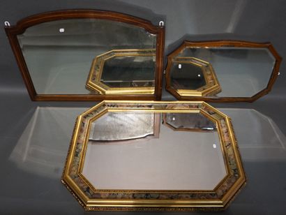 Three various mirrors. 38x62 cm, 53,5x76...