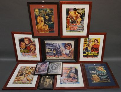 null Eleven posters of various cinema. From 32x22 cm to 57x47 cm