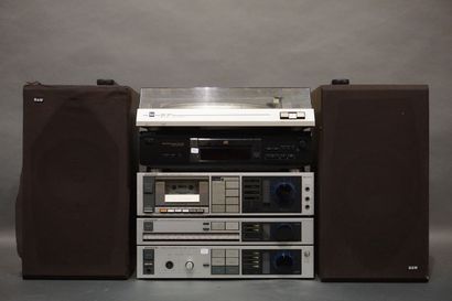 Kenwood Stereo system: Kenwood amp, Sony CD player, Dual turntable and two B&W s...