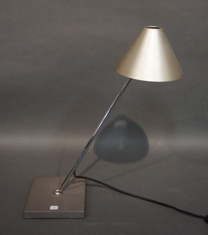 Gira Pied de lampe articulé en métal chromé Gira. 50 cm