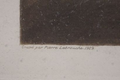 null D'après Corot: "Vue de Florence", chalcographie du Louvre, gravé par Pierre...