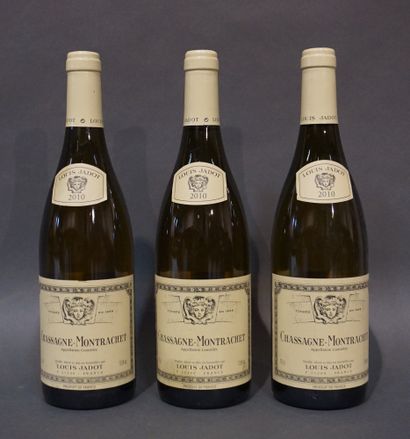 3 bouteilles CHASSAGNE-MONTRACHET L. Jadot...