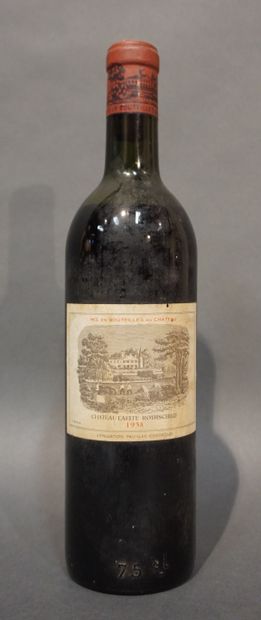 null 1 bottle CH. LAFITE-ROTHSCHILD, 1° cru Pauillac 1958 (elt, etla, B)