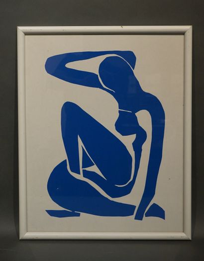 null D'après Matisse: "Femme bleue", sérigraphie. 49x39 cm