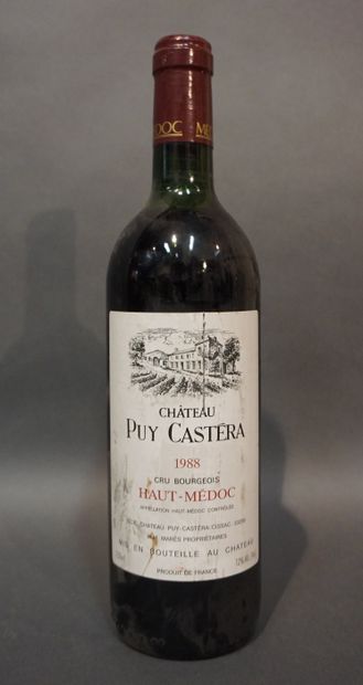 1 bouteille CH. PUY CASTERA, Haut-Médoc 1988...