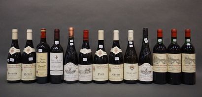  13 bouteilles VINS DIVERS (dont Château St-Georges, Coteaux du Layon, etc)