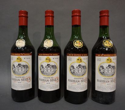 4 bottles CH. RAUSAN-SÉGLA, 2° cru Margaux...