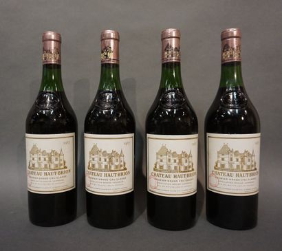  4 bottles CH. HAUT-BRION, 1° cru Pessac-Léognan 1967 (2 TLB, 2 LB)