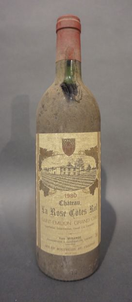 1 bouteille CH. LA ROSE CÔTES ROL, Saint-Emilion...