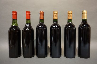 null 6 bouteilles CH. RAUSAN-SÉGLA, 2° cru Margaux (2 de 1978, elt, 1 LB; 1 de 1985,...