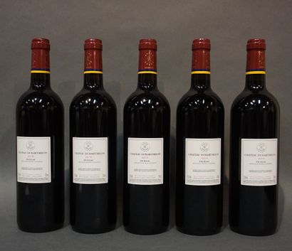null 5 bouteilles CH. DUHART-MILON, 4° cru Pauillac 2015 cb