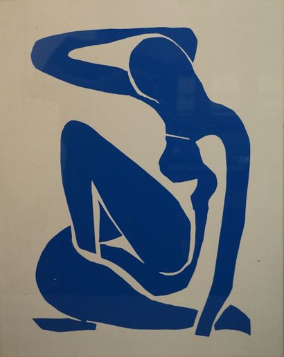 null D'après Matisse: "Femme bleue", sérigraphie. 49x39 cm
