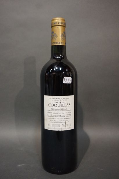 null 1 bouteille CH. COQUILLAS, grand vin de Graves Pessac-Léognan 2007.