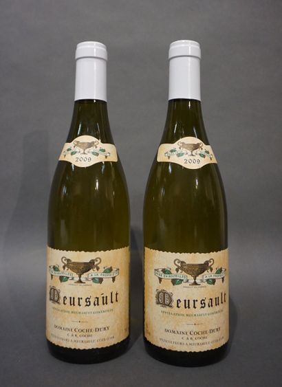  2 bouteilles MEURSAULT Domaine Coche-Dury 2009