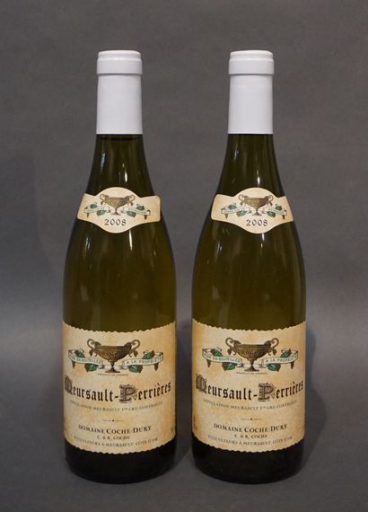 null 2 bottles MEURSAULT "Les Perrières 1er cru", Domaine Coche-Dury 2008