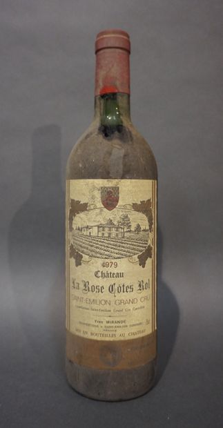 1 bouteille CH. LA ROSE CÔTES ROL, Saint-Emilion...