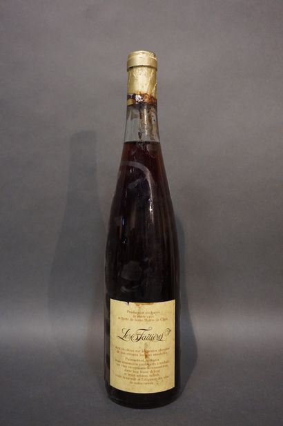 null 1 bouteille LES FAÎTIERES, Pinot Noir Alsace 1985.