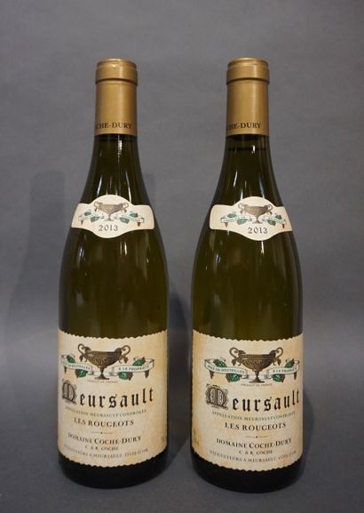  2 bouteilles MEURSAULT "Les Rougeots", Domaine Coche-Dury 2013
