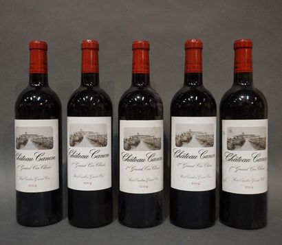 null 5 bouteilles CH. CANON, 1° Grand Cru St-Émilion 2004 (elt)