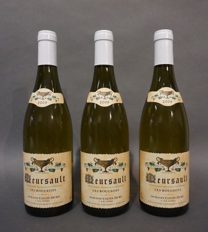  3 bottles MEURSAULT "Les Rougeots", Domaine Coche-Dury 2009