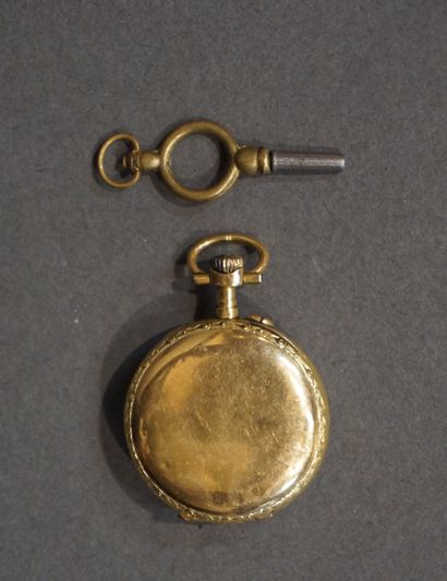 MONTRE DE COL Gold collar watch (hour hand broken in two) (Gross weight: 19grs )