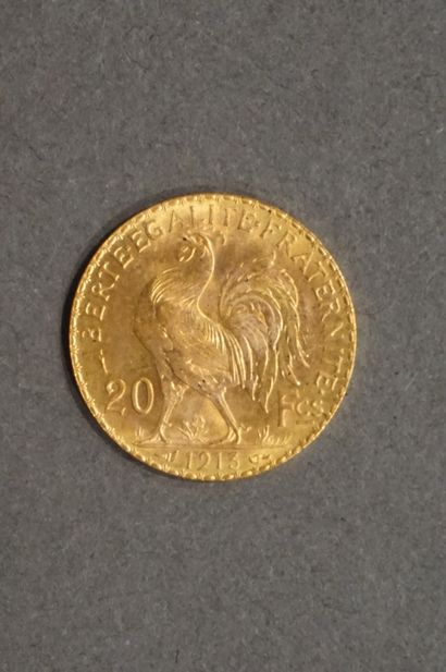 PIECE Pièce de vingt francs français en or 6,6grs