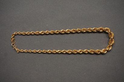 * Collier Gold necklace with circular links (31,4grs)