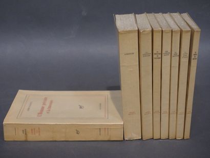 André MALRAUX Ensemble de 8 volumes: "L'homme précaire et la littérature", 1 vol.,...
