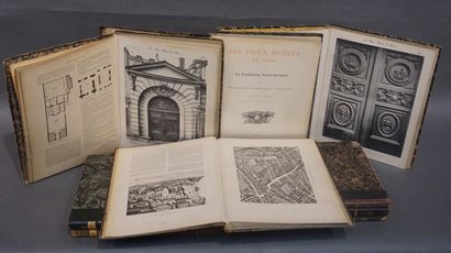 F.CONTET "Les Vieux Hôtels de Paris", 9 volumes reliés et illustrés, ed. F.CONTET...