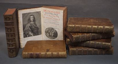 Pierre BAYLE "Dictionnaire historique et critique", par Pierre BAYLE, 1734, 5 volumes...