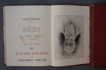 Anatole FRANCE "Œuvres complètes", Paris, Calmann-Lévy, 1925-1934, 25 vol. dos à...