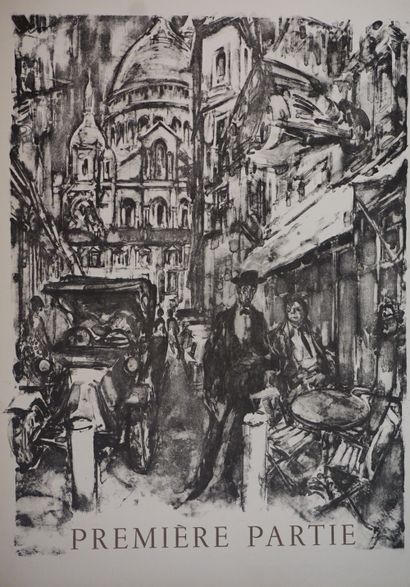 Henry de MONTHERLANT "Le chaos et la nuit", Paris, Lefevre, 1963, in-fol., en feuilles...